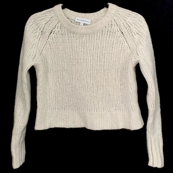 White + Warren Sweaters - White+Warren Cashmere & Silk Cropped Sweater